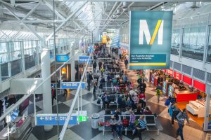Terminal 1 i lufthavnen i München (foto: Bernd Ducke)