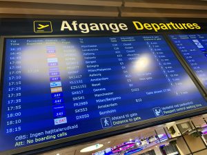 Afgangstavle Københavns Lufthavn