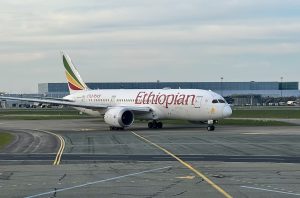 Denne Boeing 787 Dreamliner stod for den første afgange fra København til Addis Ababa med Ethiopian Airlines (foto: Kenneth Karskov)