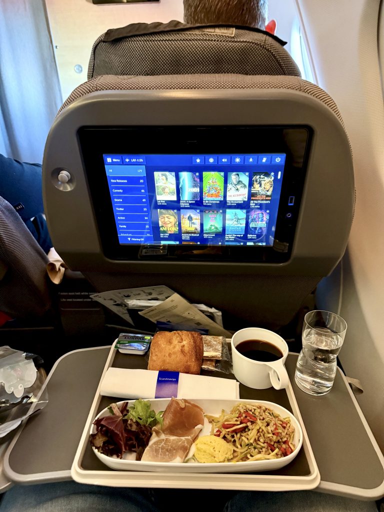 SAS meal CPH-LAX