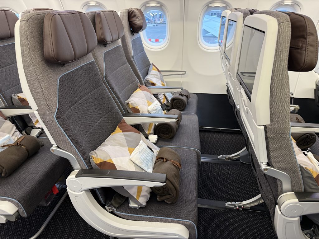 Billede: Etihad Economy Class (foto: Kenneth Karskov)