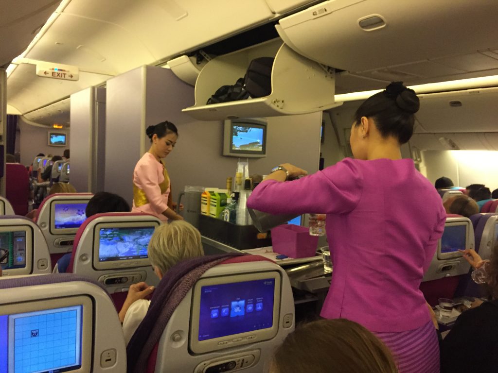 Thai Airways anmeldelse - Service ombord på TG951