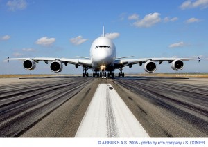 Verdens største passagerfly, Airbus A380 (foto: Airbus)