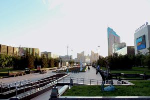 Det centrale Nur-Sultan (Astana) i Kasakhstan