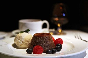 Cathay Pacific First Class dessert