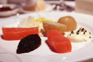 Cathay Pacific First Class Caviar