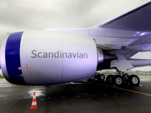 Den store motor på de splinternye Airbus A350 fly (foto: Kenneth Karskov)