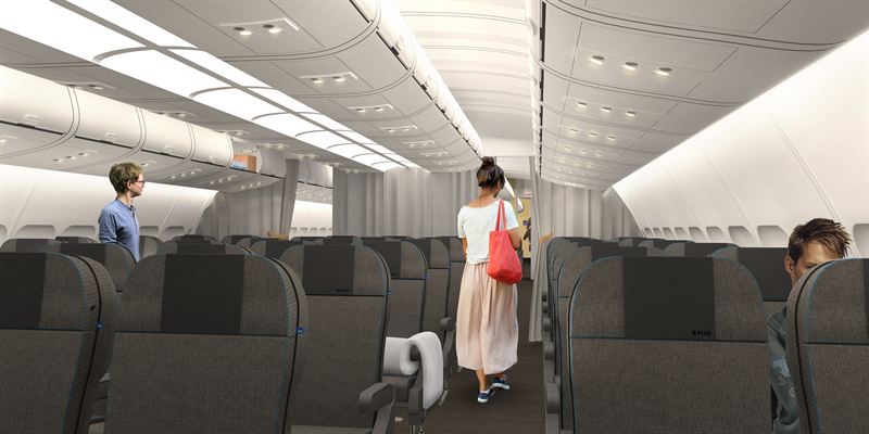 SAS Go Economy Class long-haul cabin