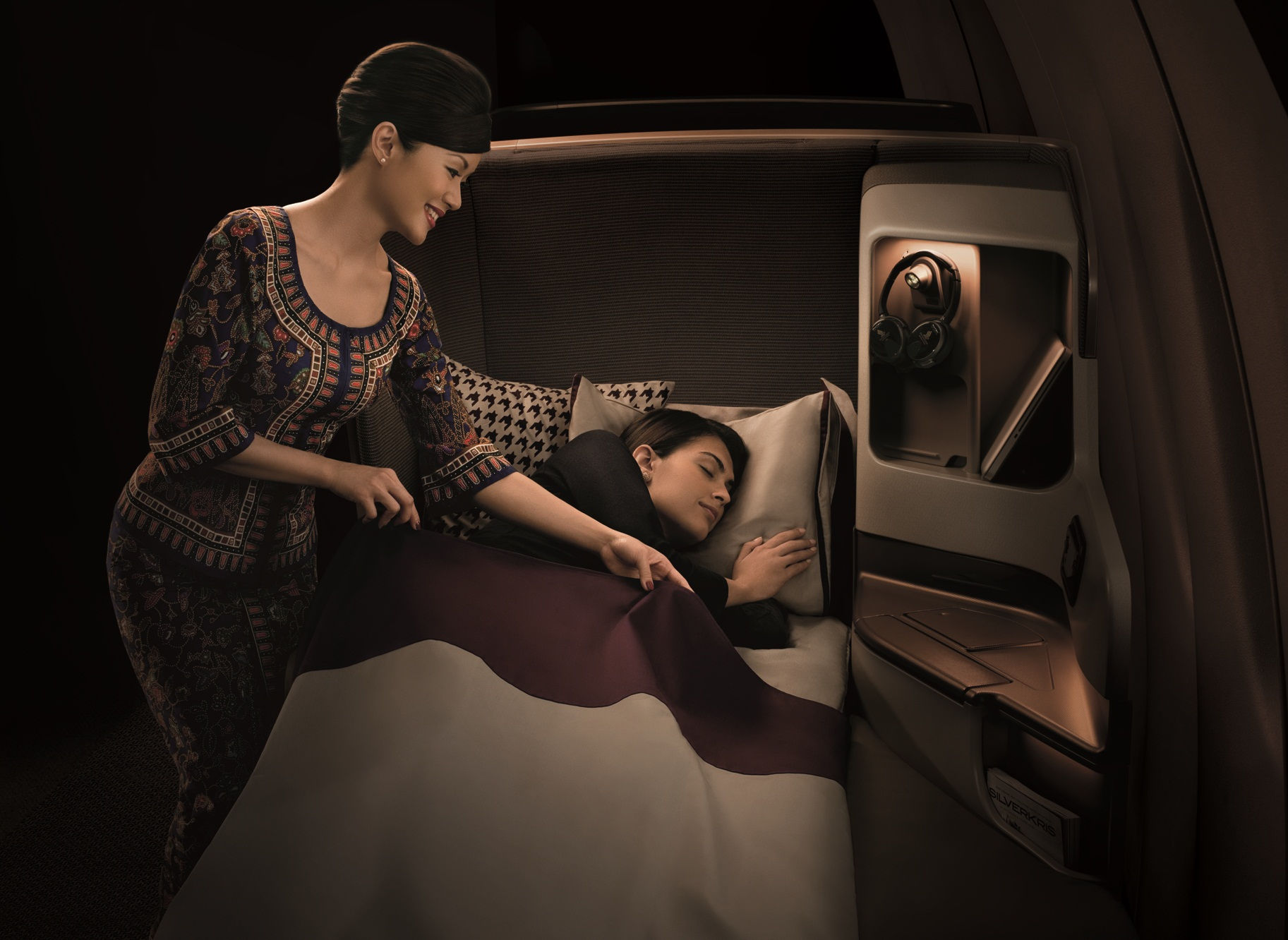 Singapore Airlines bed